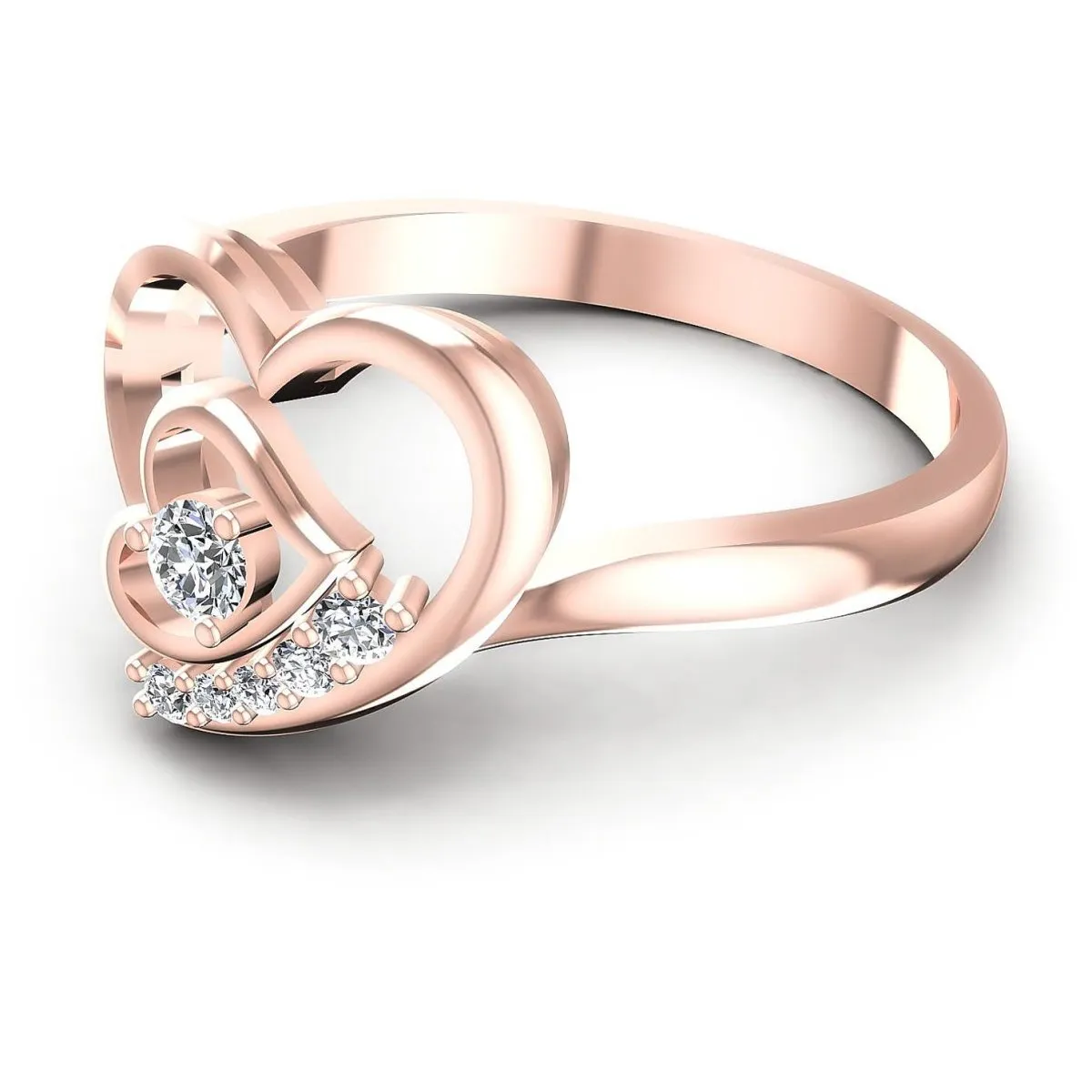 0.25 CT Round Cut Diamonds - Fashion Ring