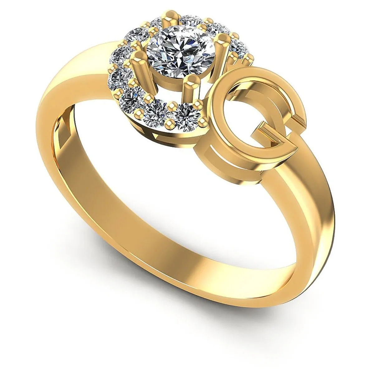 0.45 CT Round Cut Diamonds - Fashion Ring