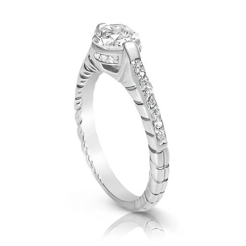 0.70-1.85 CT Round Cut Diamonds - Engagement Ring