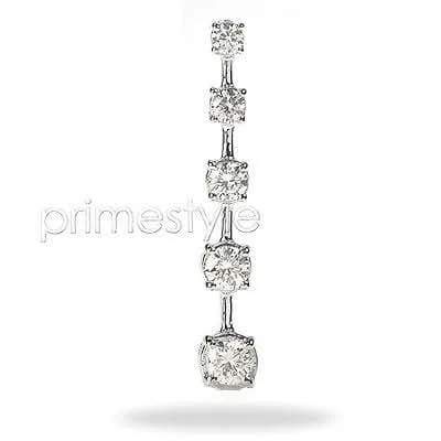 1.10 CT Round Cut Diamonds - Journey Pendant