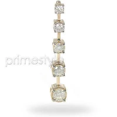 1.10 CT Round Cut Diamonds - Journey Pendant