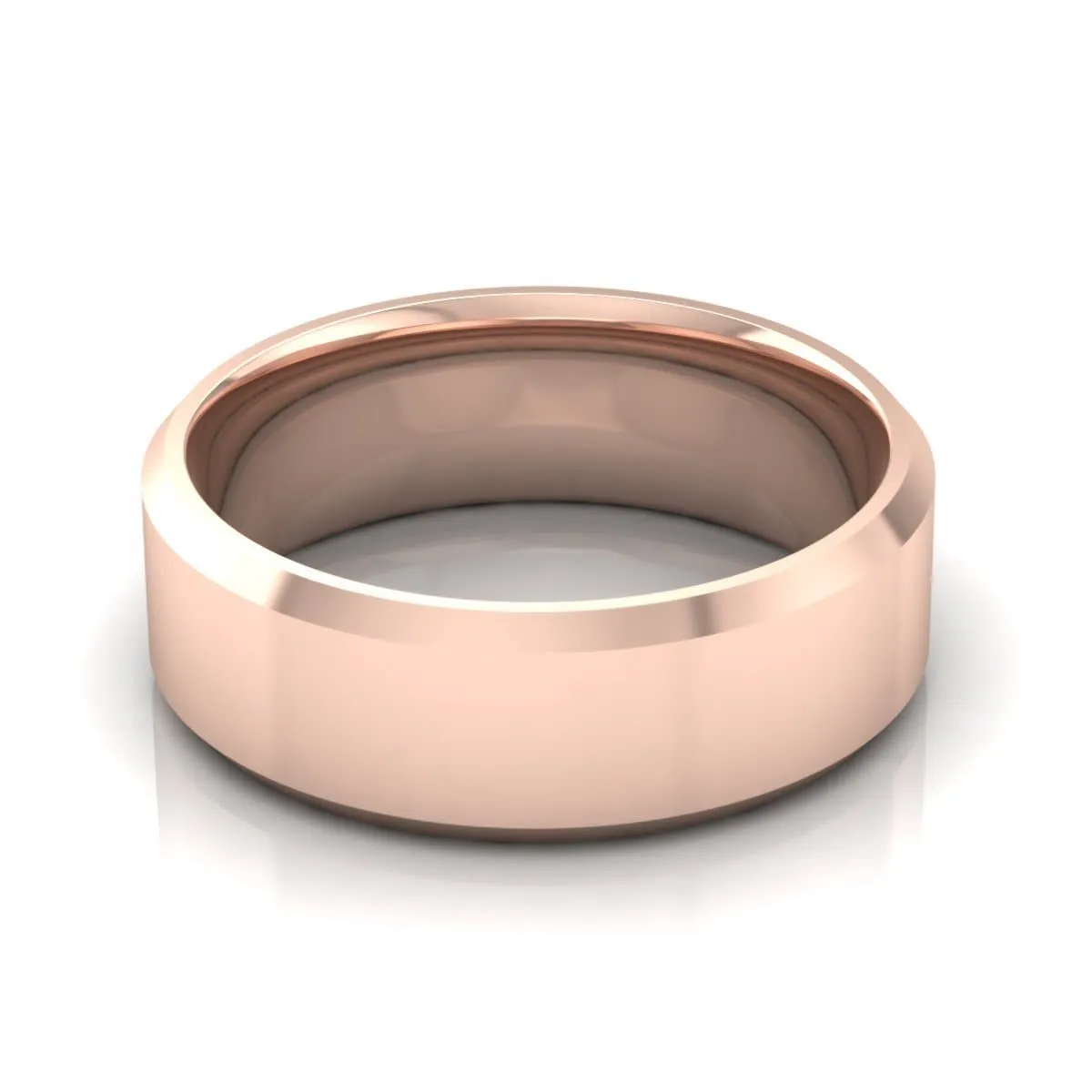 7.0 mm Plain Wedding Band in 14KT, 18KT & Platinum