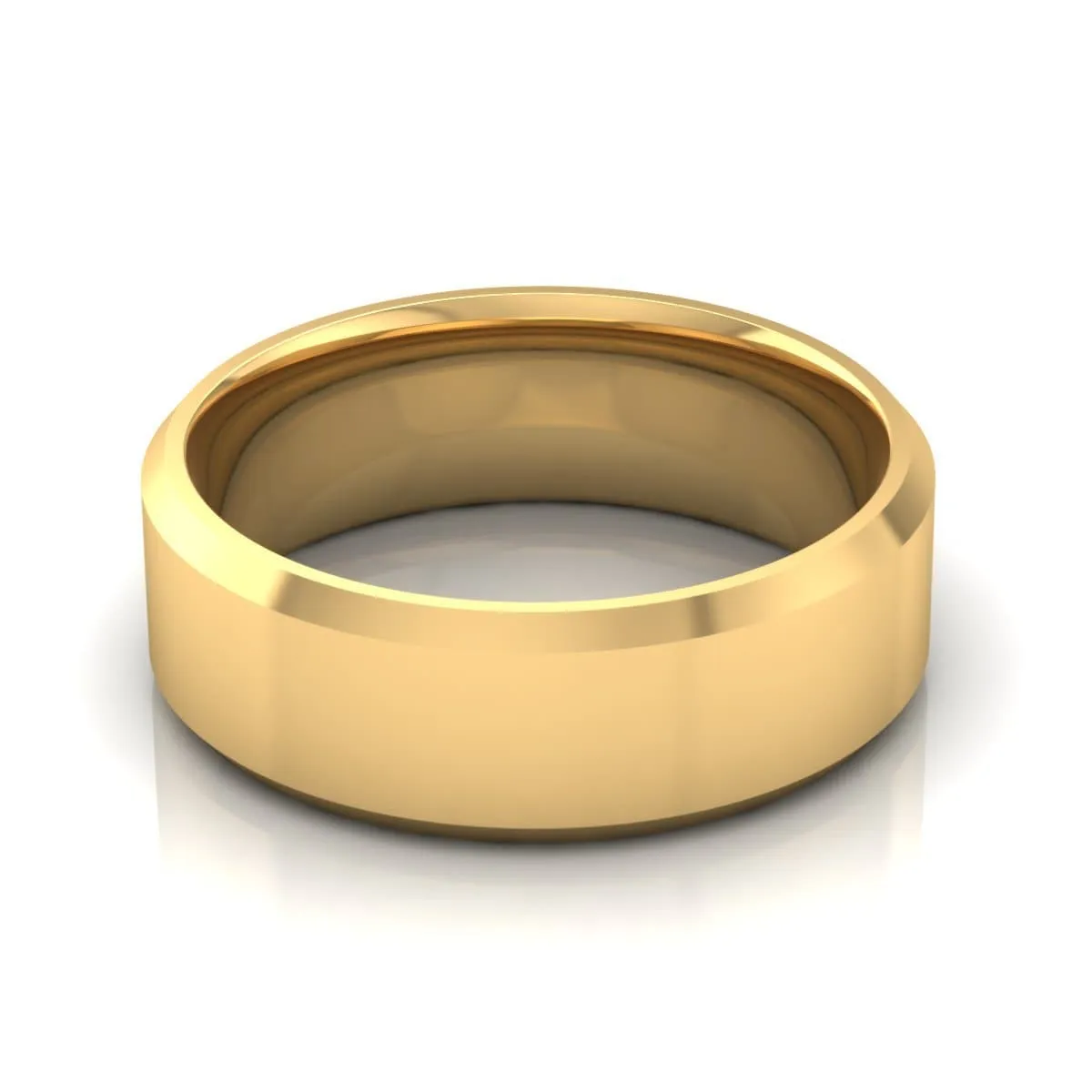 7.0 mm Plain Wedding Band in 14KT, 18KT & Platinum