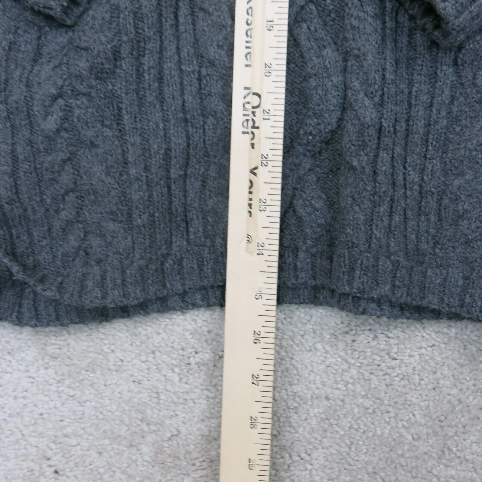 Abercrombie & Fitch Womens Pullover Sweater Mock Neck Long Sleeves Gray Size XS