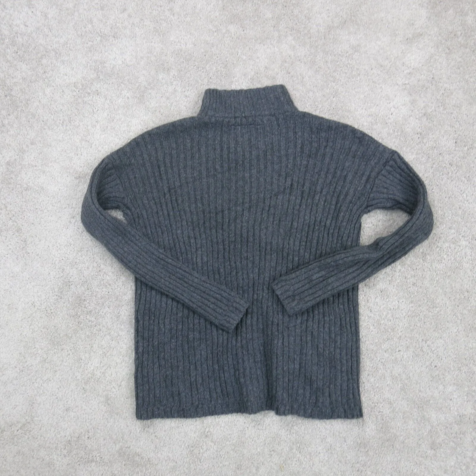 Abercrombie & Fitch Womens Pullover Sweater Mock Neck Long Sleeves Gray Size XS