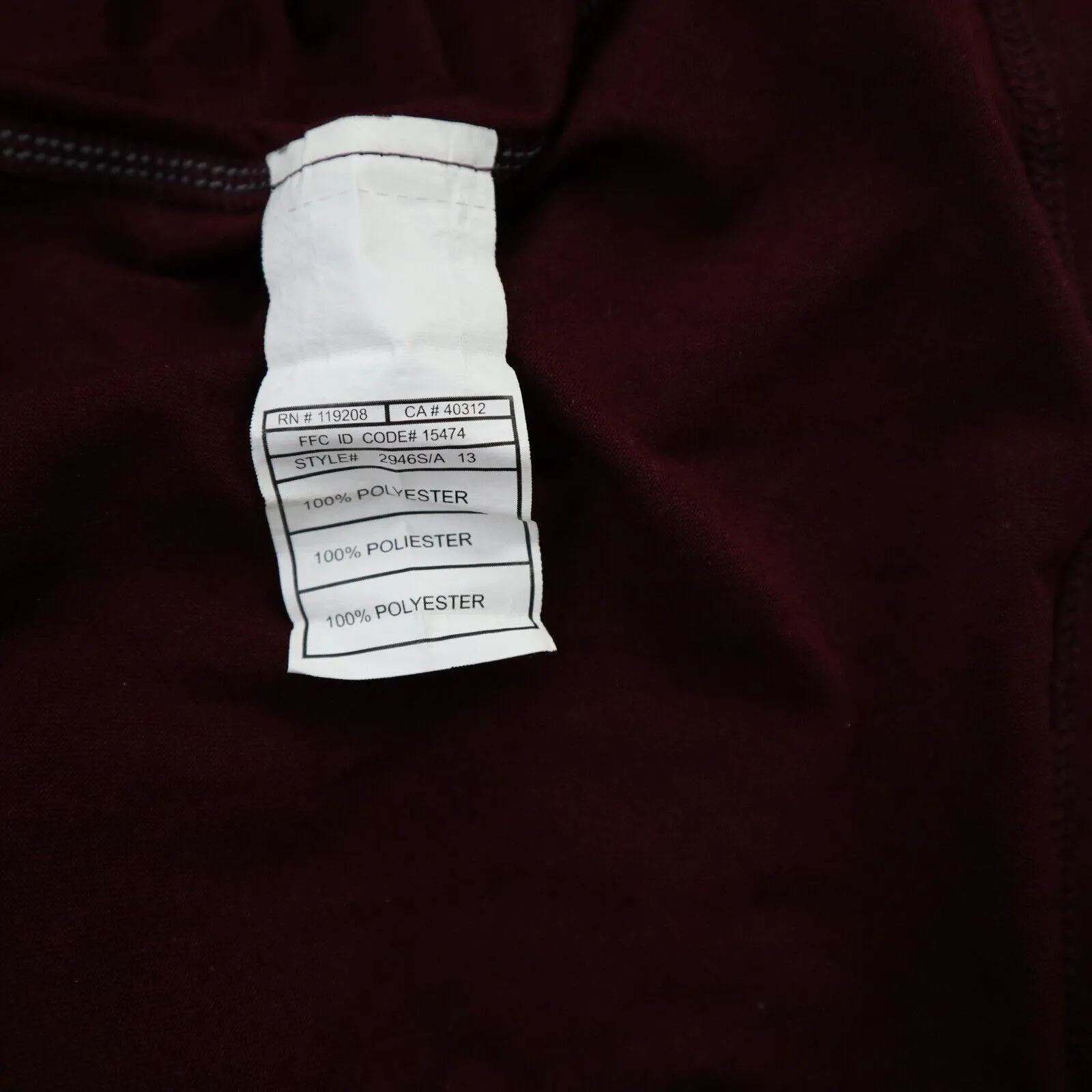 Adidas Climalite Mens Pullover Sweatshirt Long Sleeve Crew Neck Maroon Size M