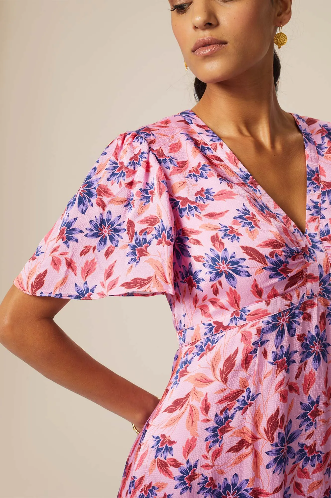Anais Dress | Pink/Purple