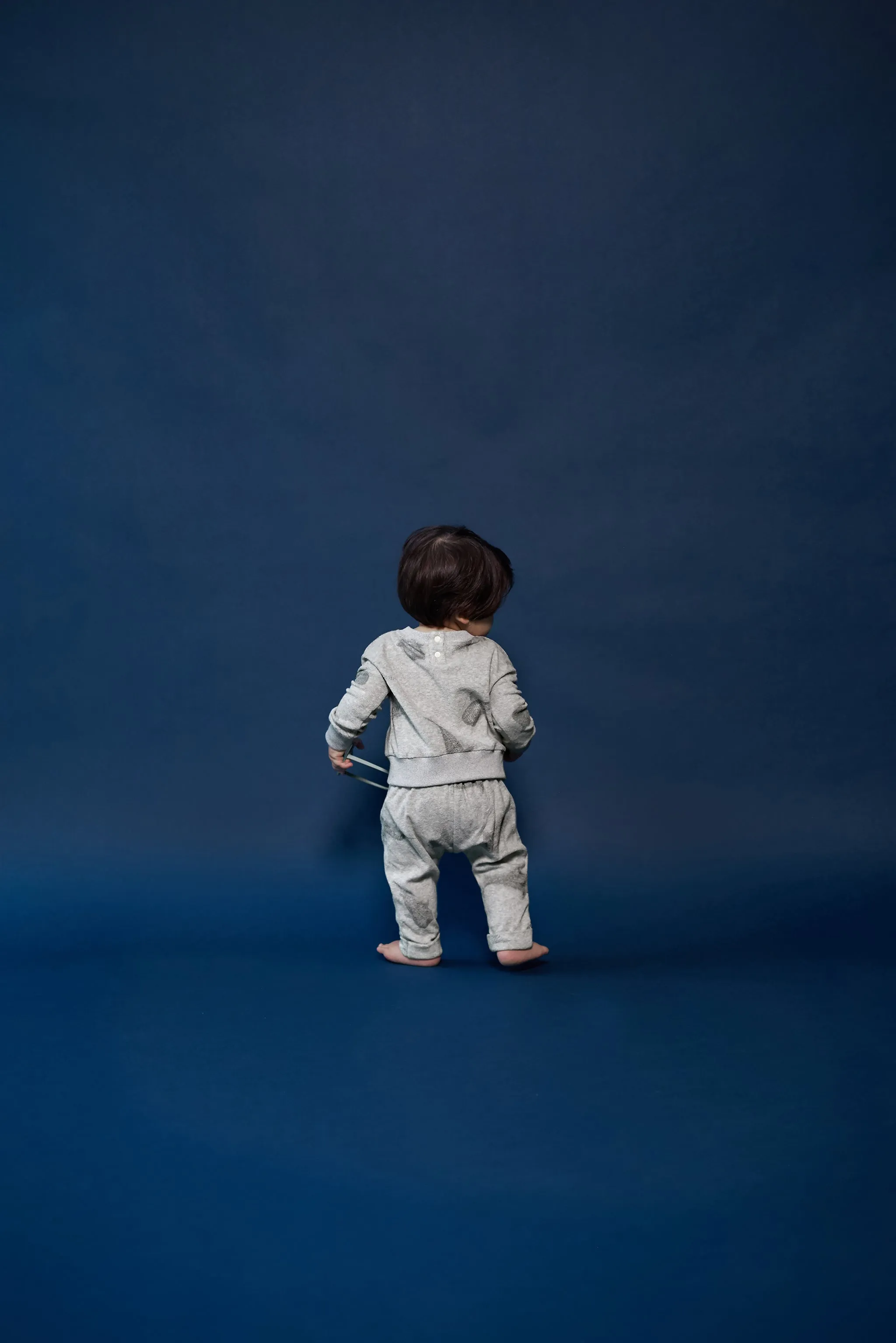 Baby Joggers with Front Pleat | Heather Grey