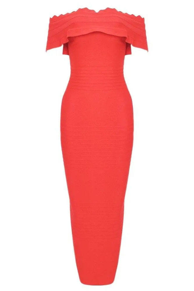 Billie Bandage Midi Dress - Lipstick Red