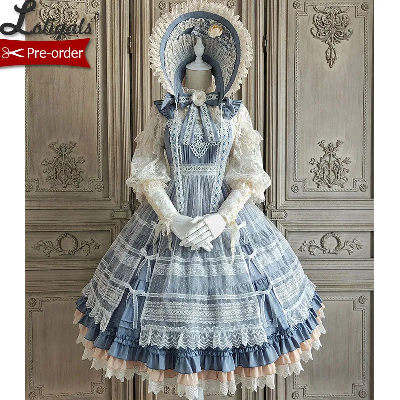 Blooming Camellias ~ Elegant Lolita JSK Dress Midi Party Dress by Alice Girl ~ Pre-order