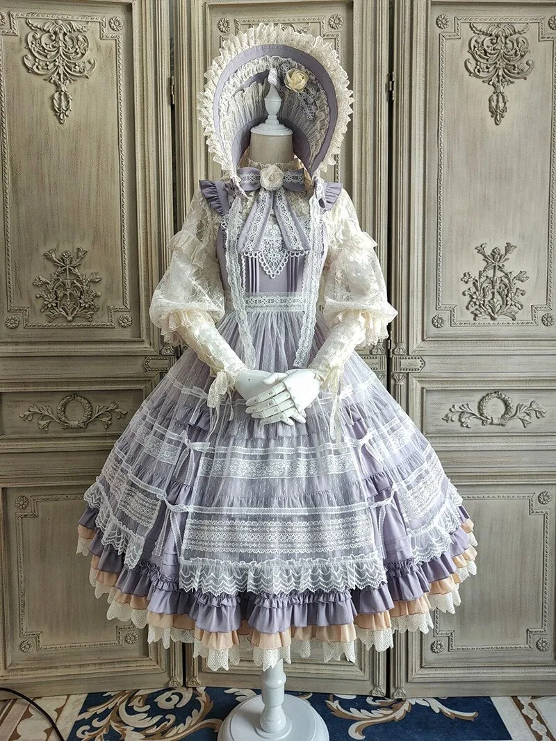 Blooming Camellias ~ Elegant Lolita JSK Dress Midi Party Dress by Alice Girl ~ Pre-order