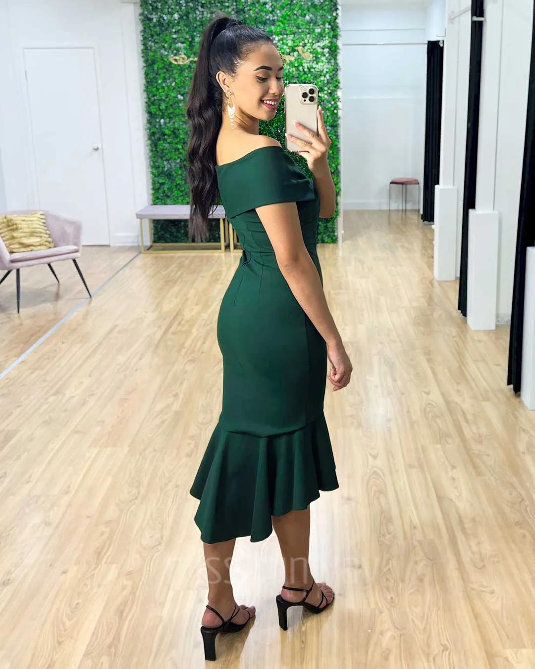 Brienne Midi Dress - Green