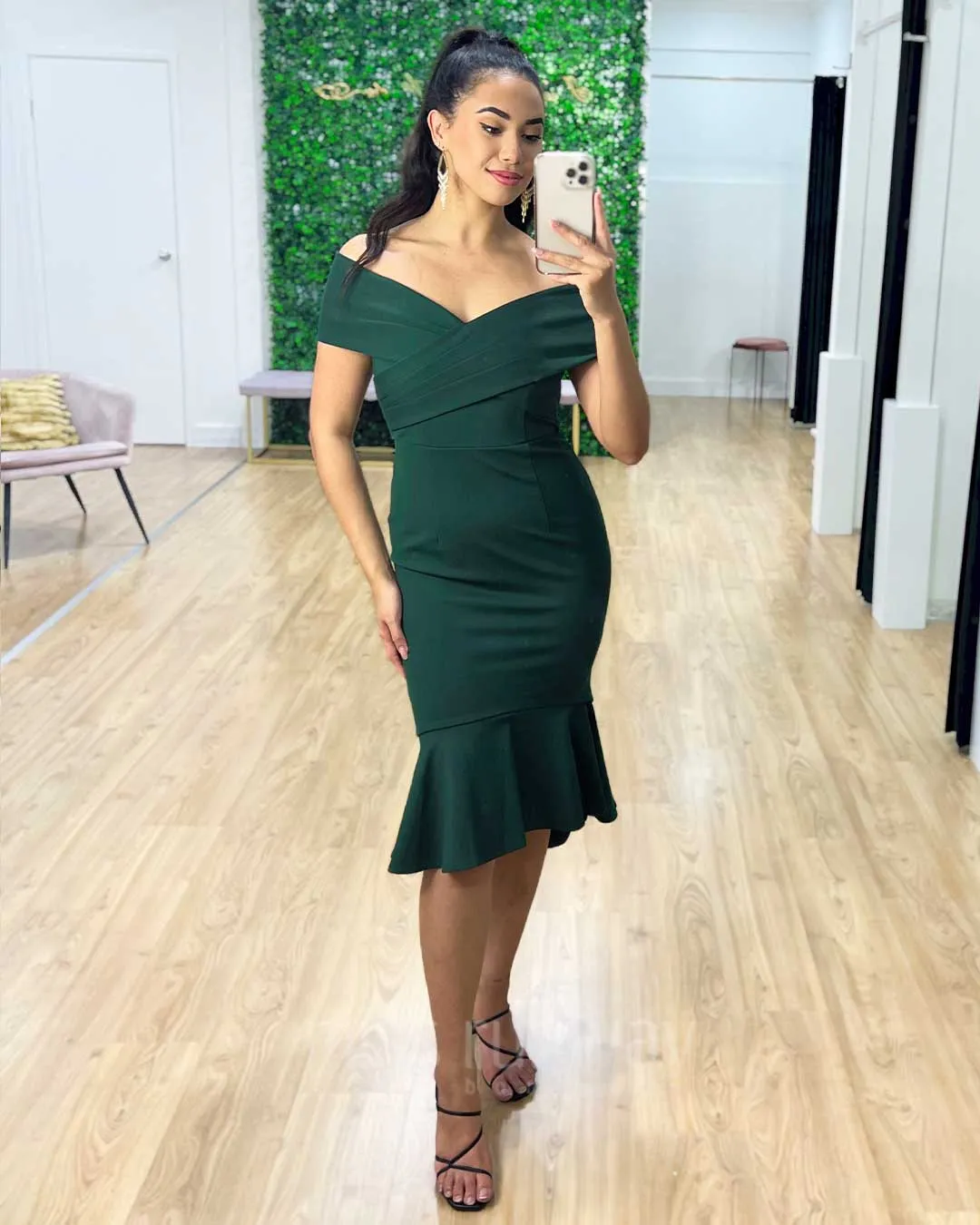 Brienne Midi Dress - Green