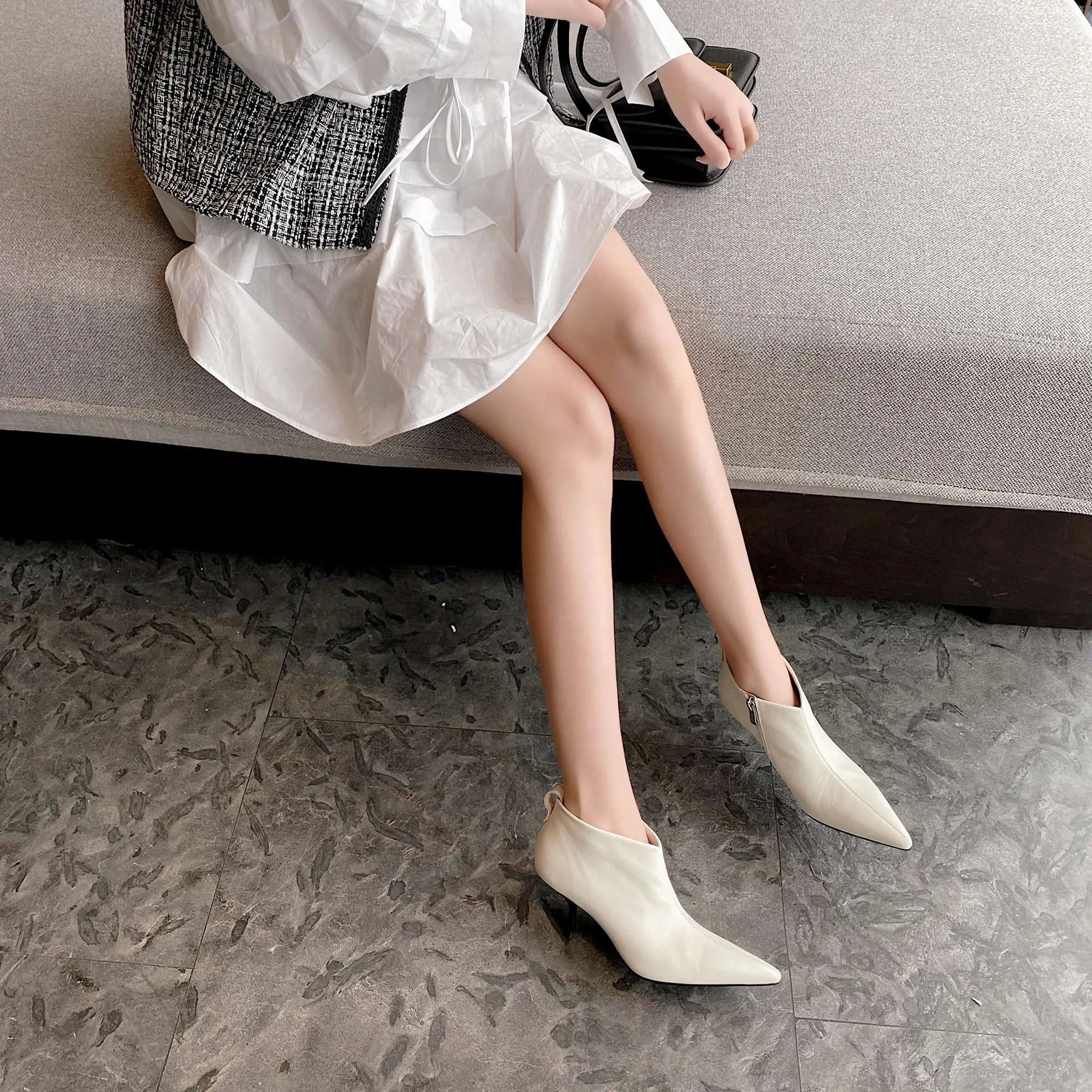 Carolyn Low Ankle Boots
