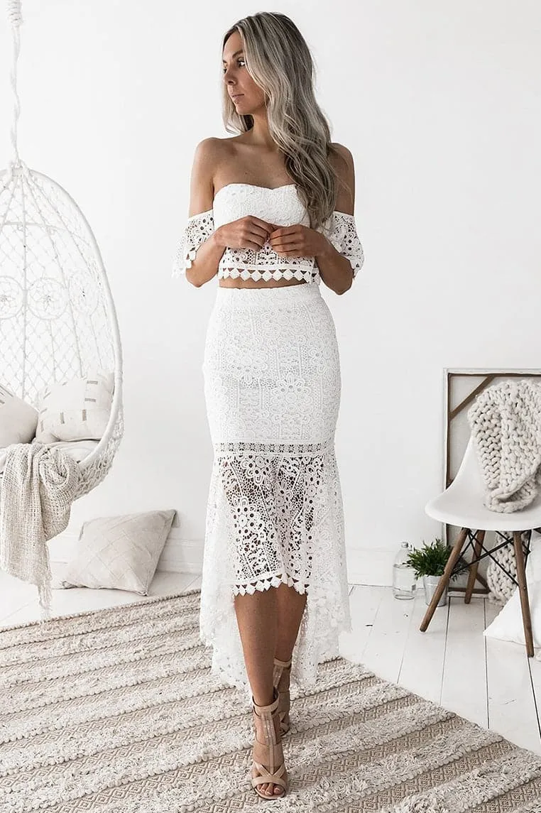 Celine Lace Set - White