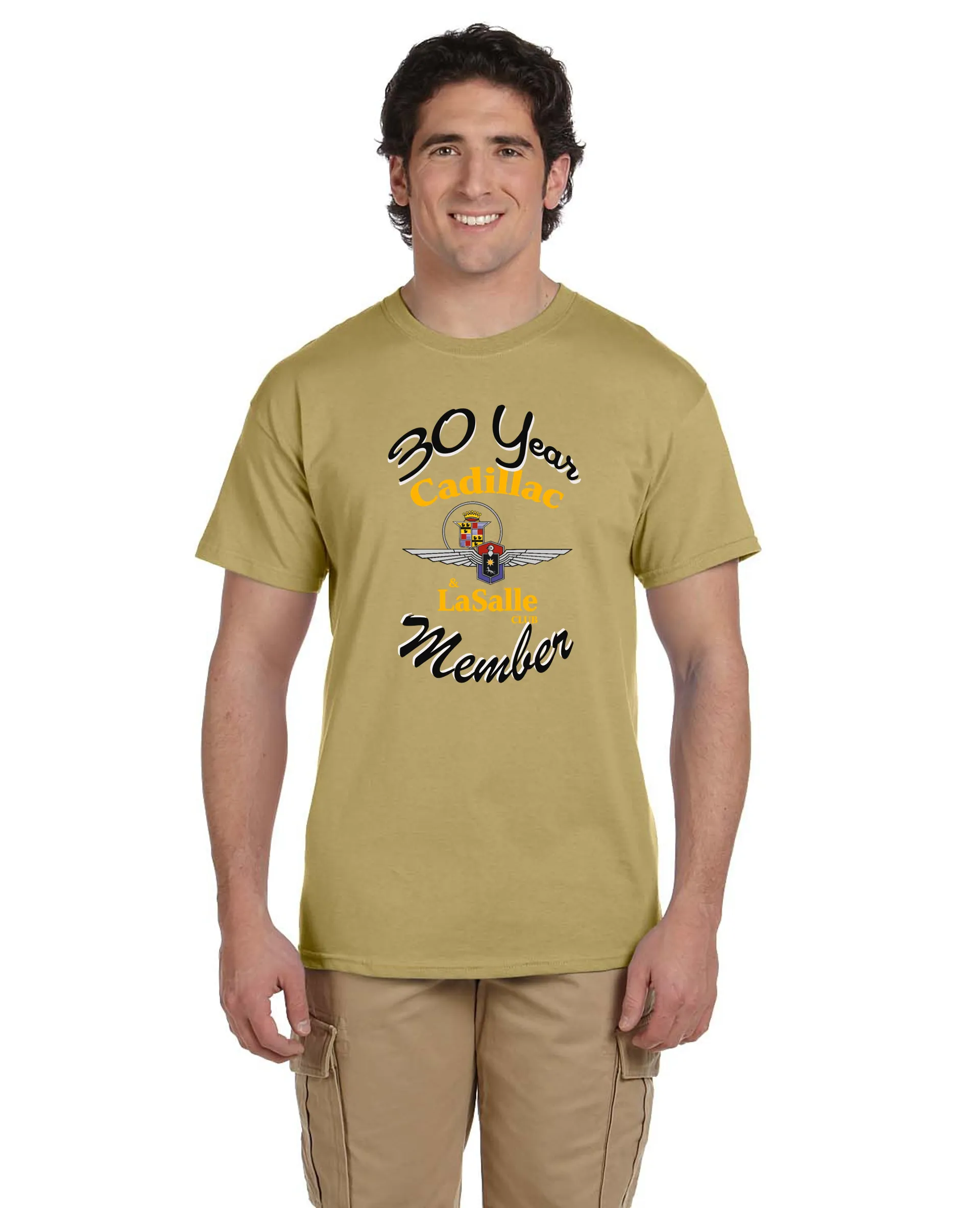 CLC Cadillac LaSalle CLUB MEMBER 30 YEAR ANNIVERSARY T-SHIRT (alternate design)