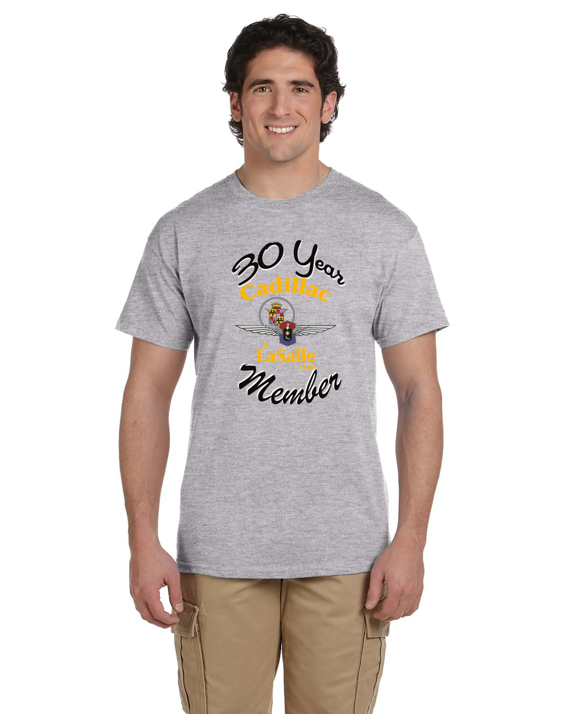CLC Cadillac LaSalle CLUB MEMBER 30 YEAR ANNIVERSARY T-SHIRT (alternate design)