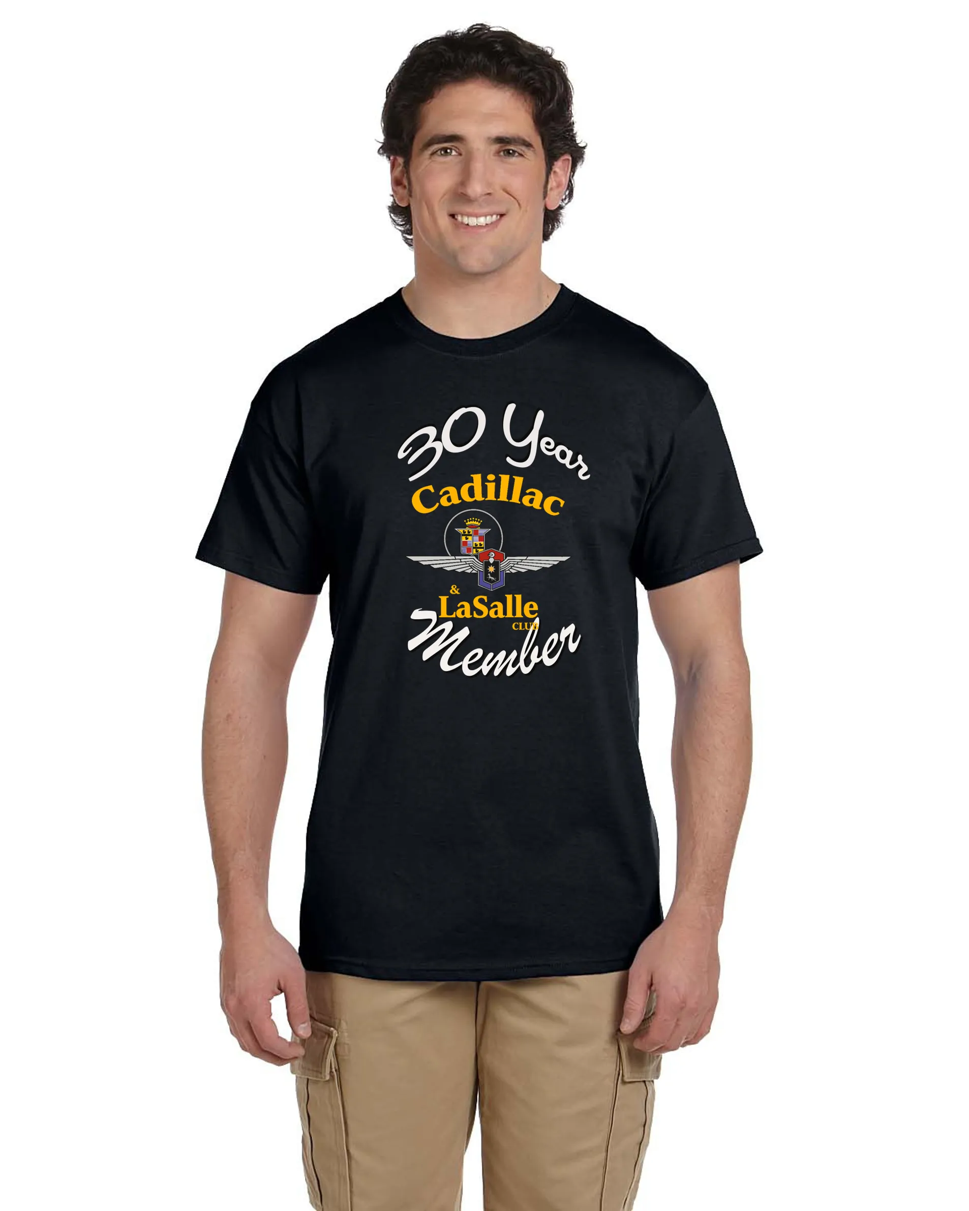 CLC Cadillac LaSalle CLUB MEMBER 30 YEAR ANNIVERSARY T-SHIRT (alternate design)