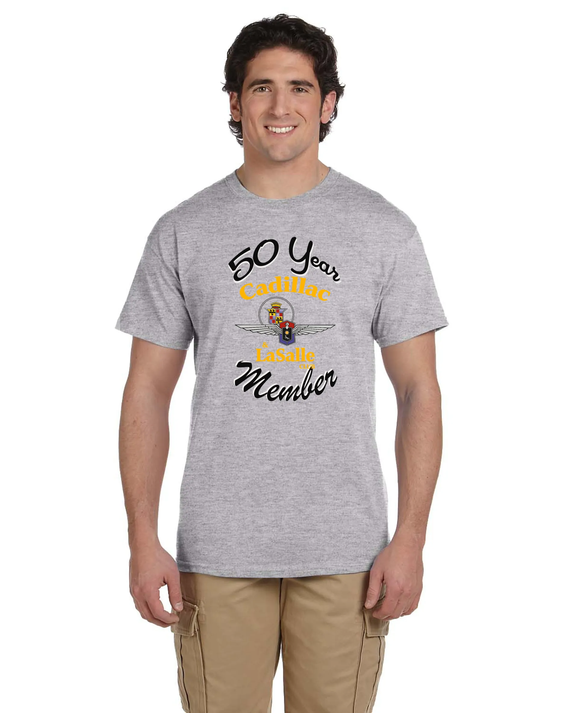 CLC Cadillac LaSalle CLUB MEMBER 50 YEAR ANNIVERSARY T-SHIRT (alternate design)