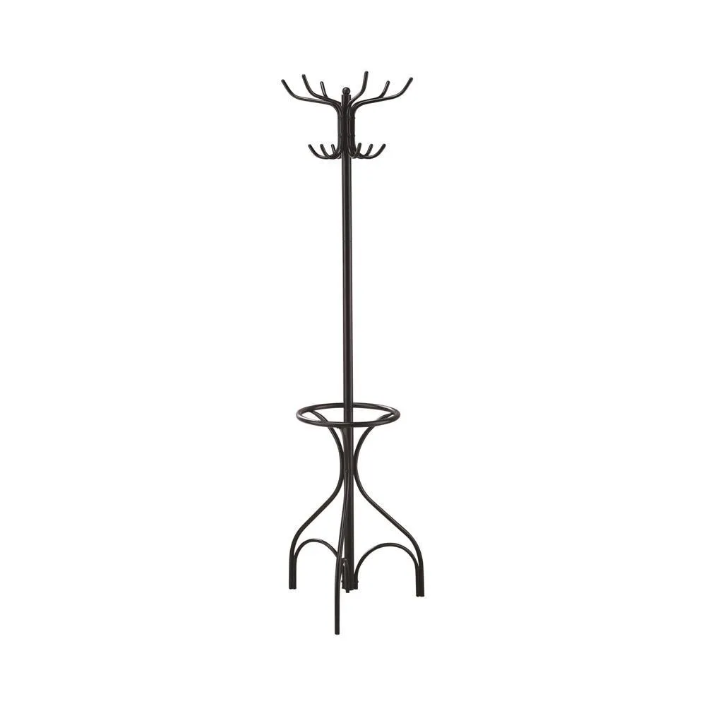 Coat Rack With 12 Hooks Black