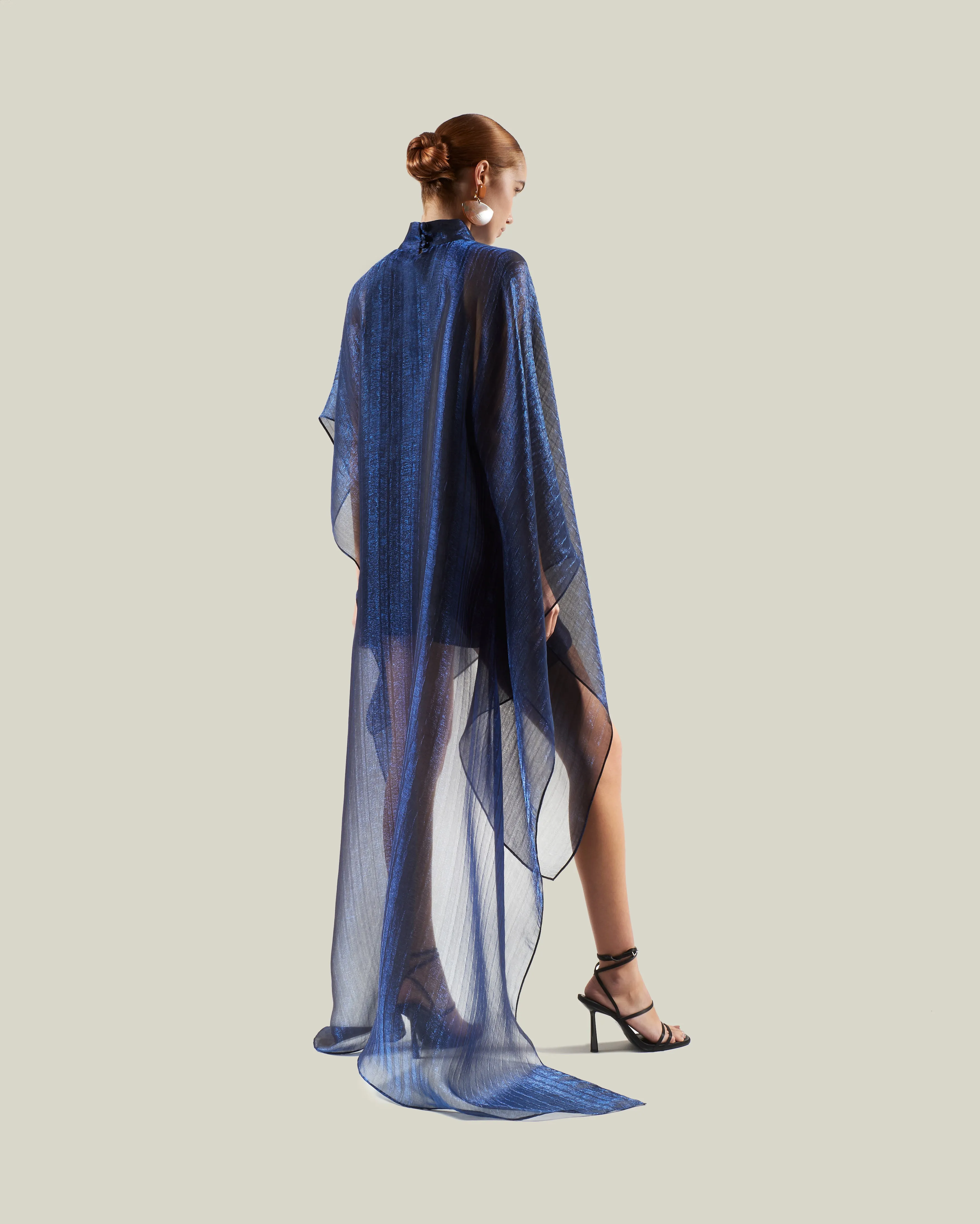 Dallas Electric Kaftan in Blue Navy