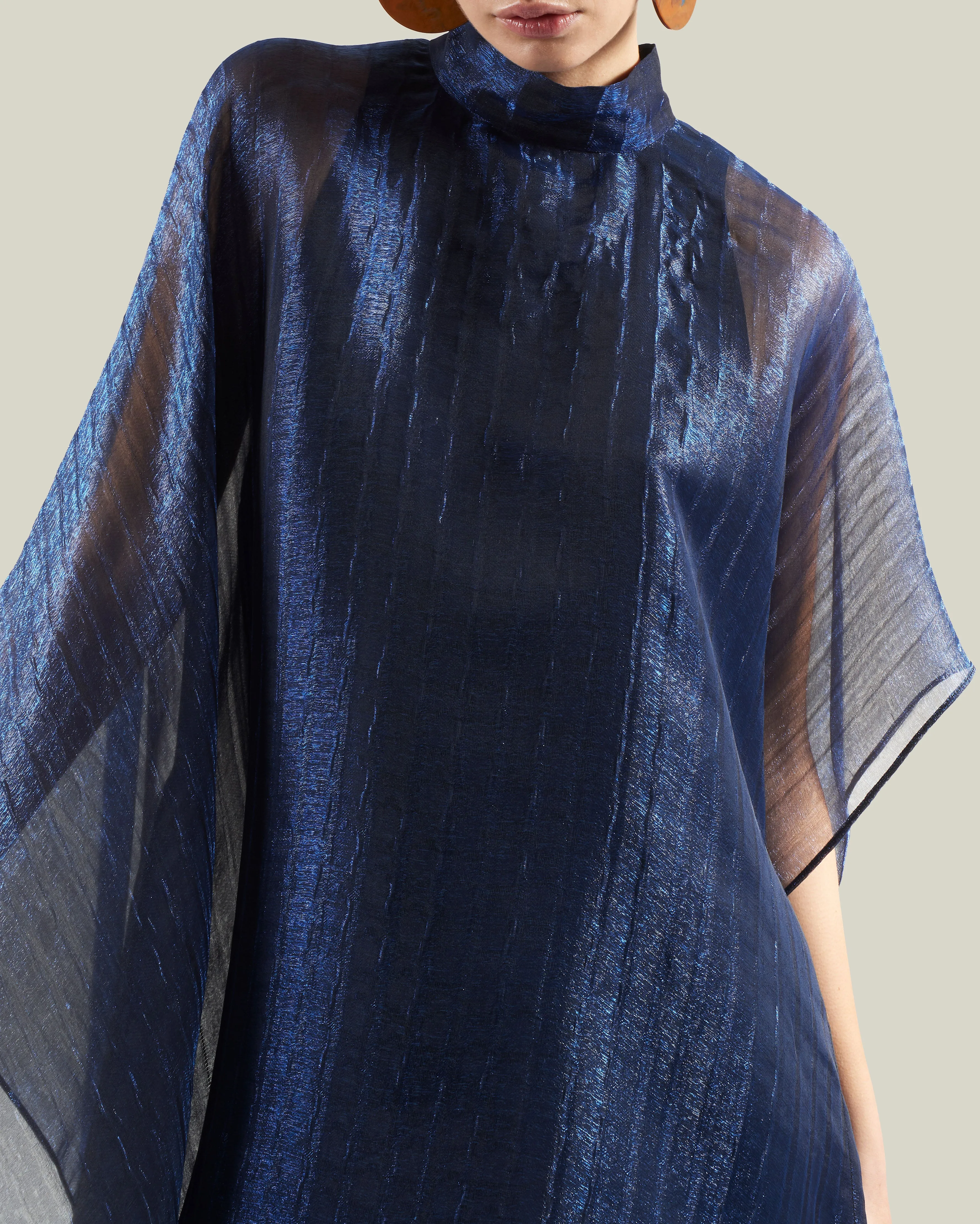 Dallas Electric Kaftan in Blue Navy