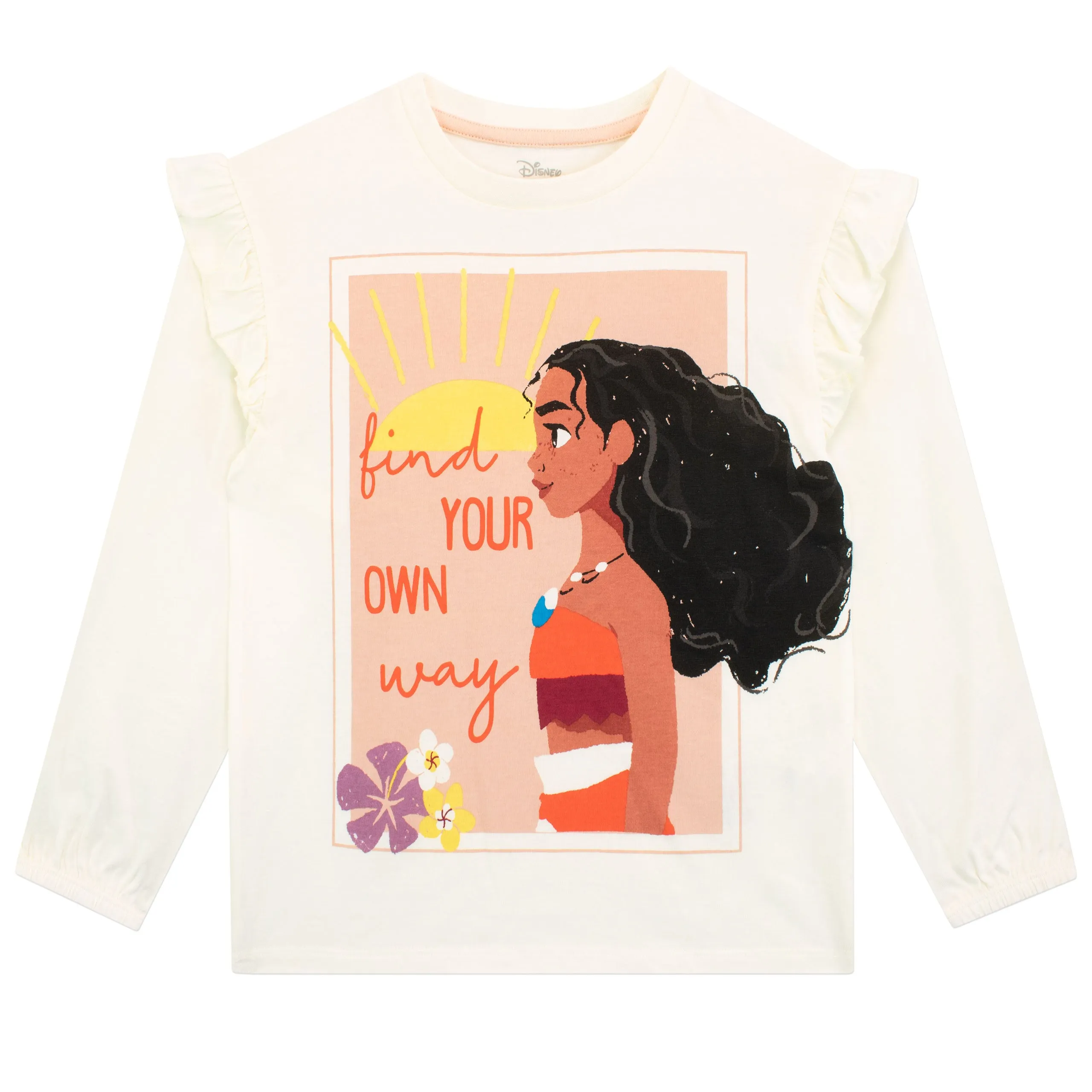 Disney Moana Long Sleeve Top And Leggings Outfit Set
