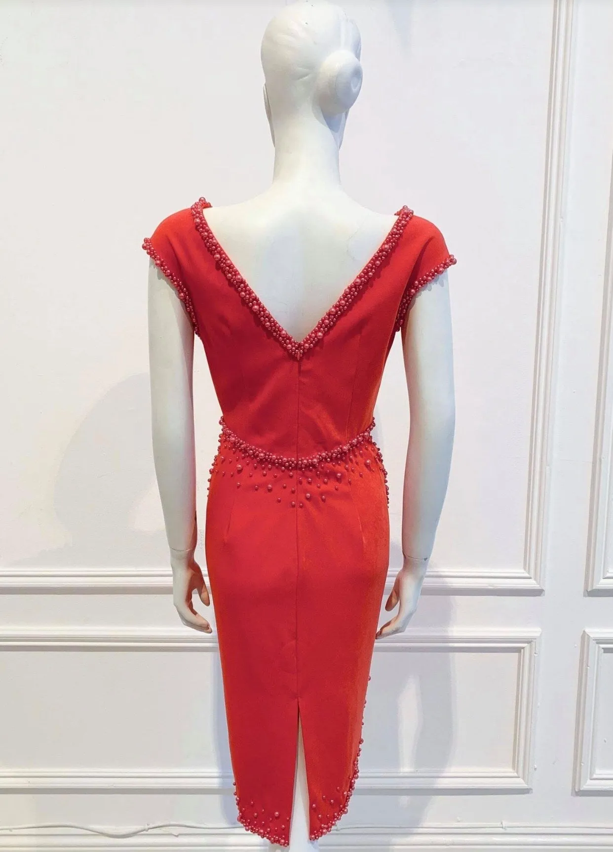 Ella dress in Darker Red