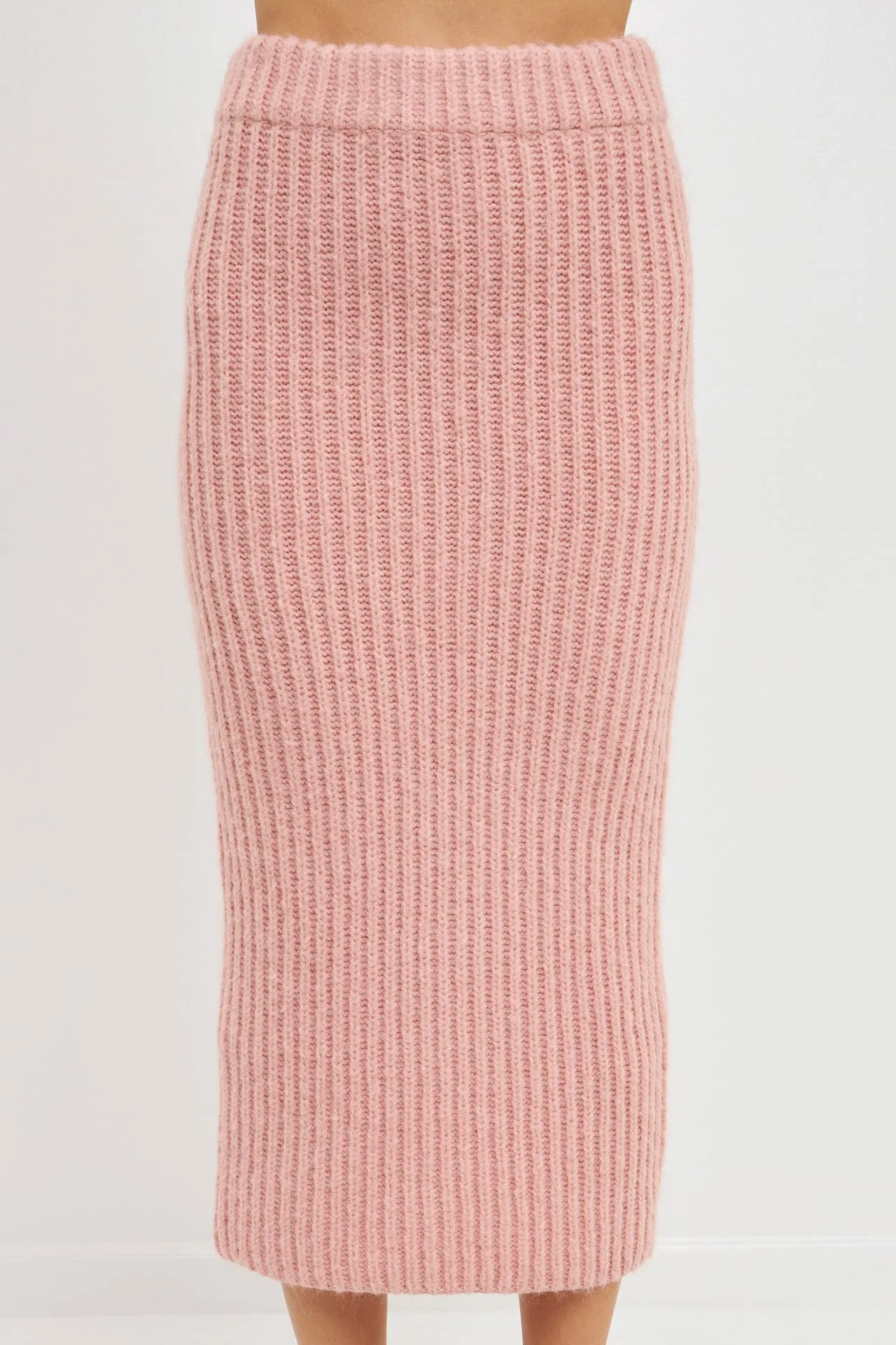 Endless Rose - High-Waisted Knit Midi Skirt