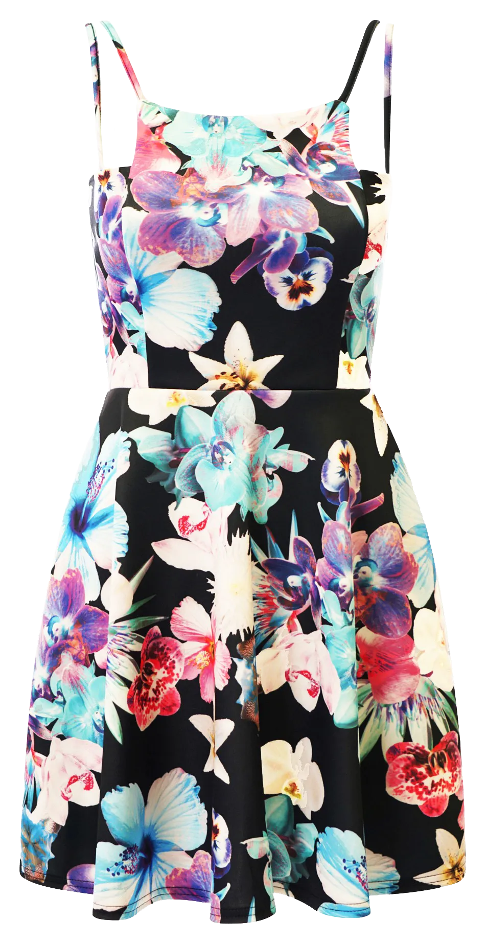 Floral Sleeveless Skater Dress