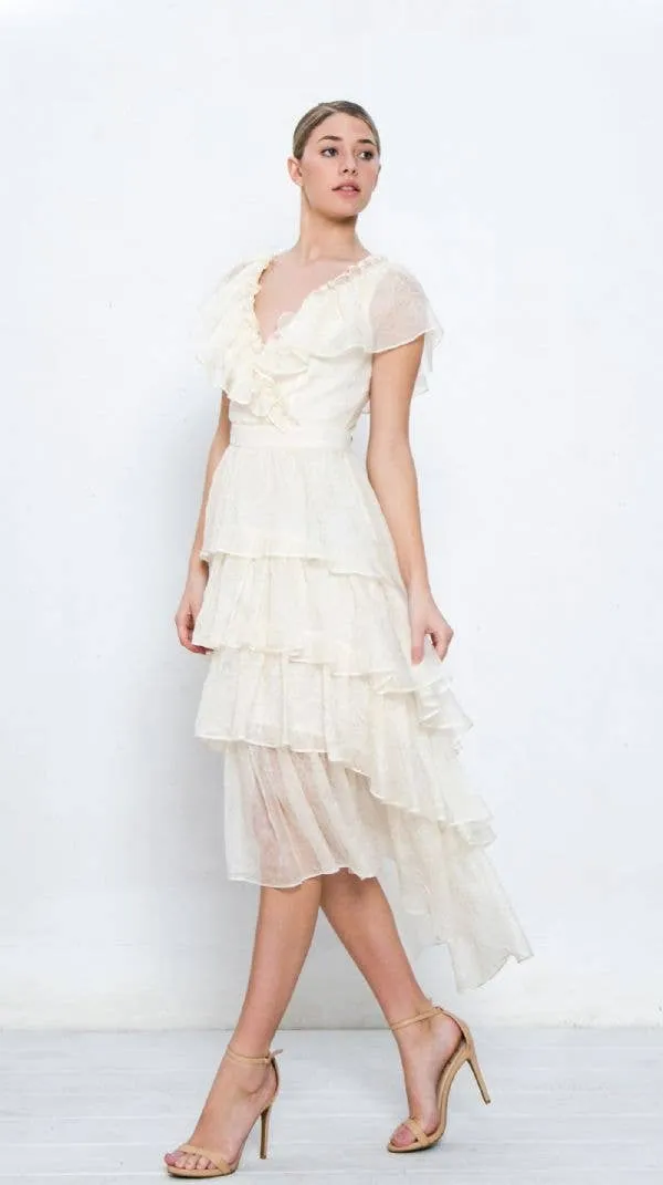 Flying Tomato Woven Ruffled Dress