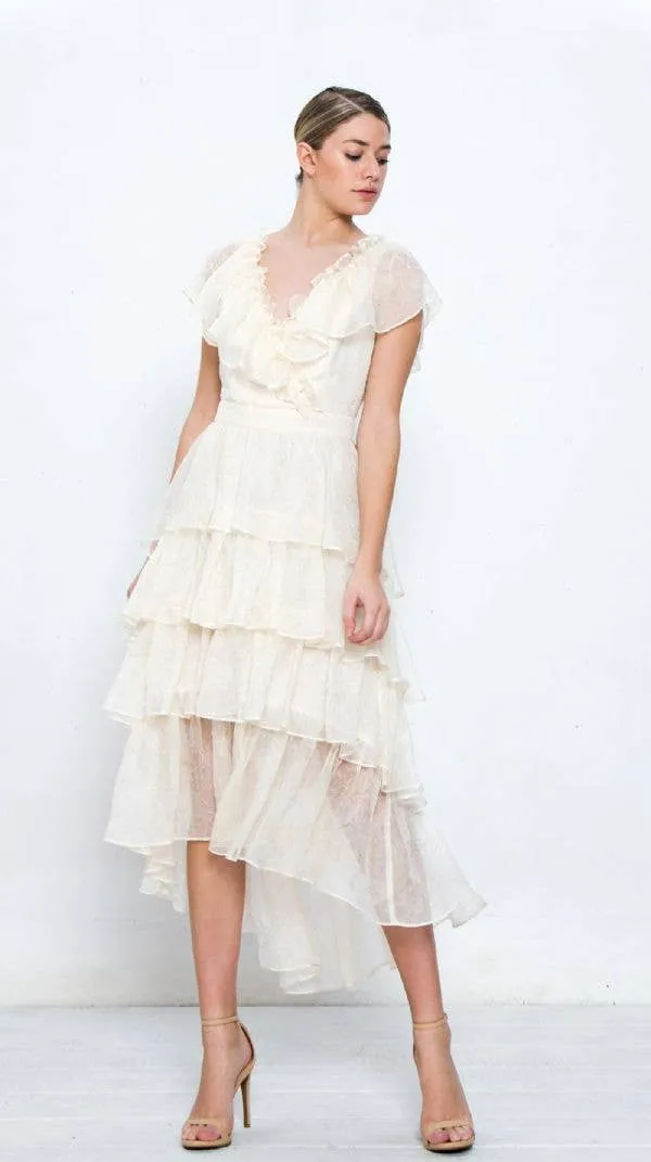 Flying Tomato Woven Ruffled Dress