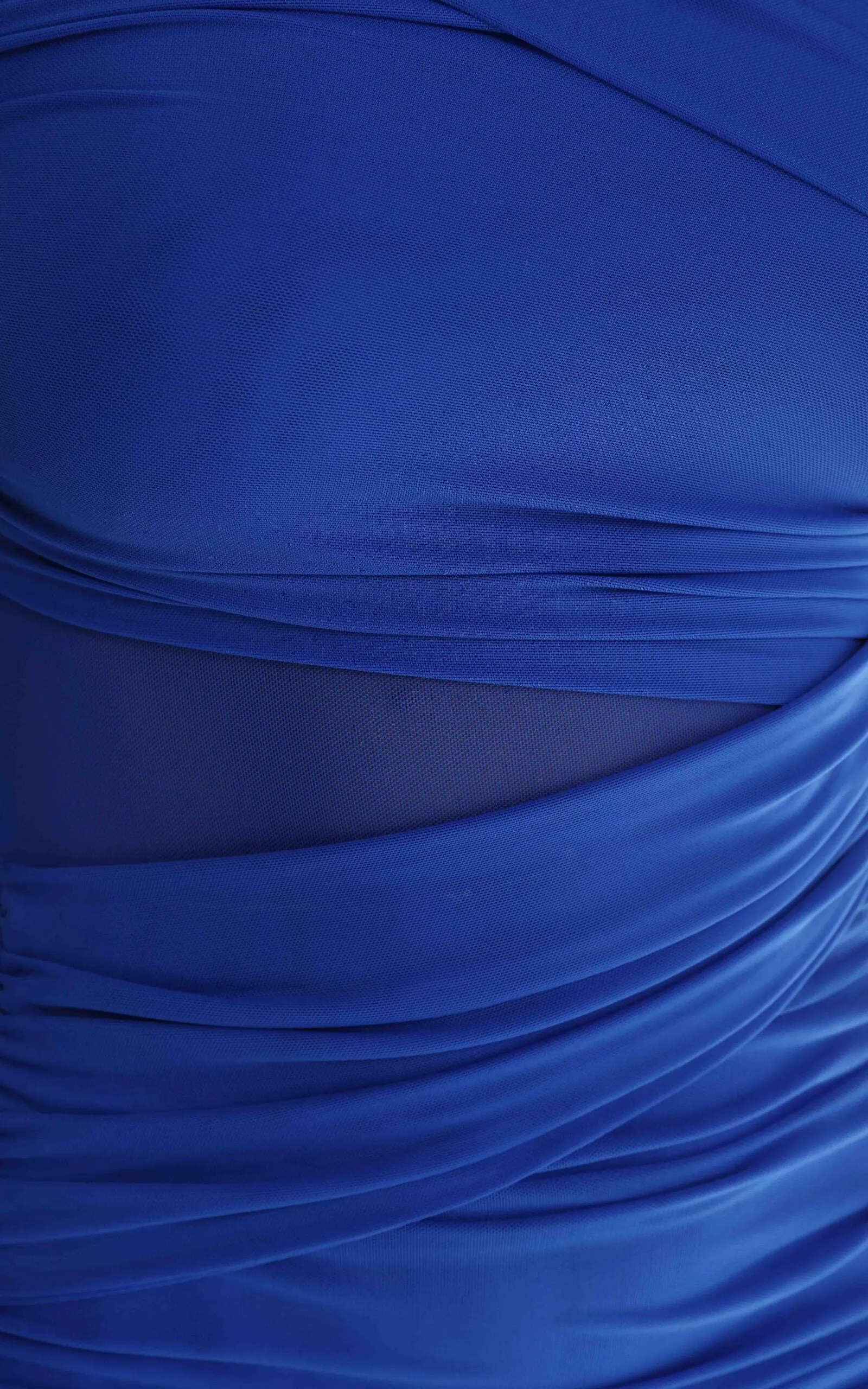Isola Mesh Mini Dress - Electric Blue