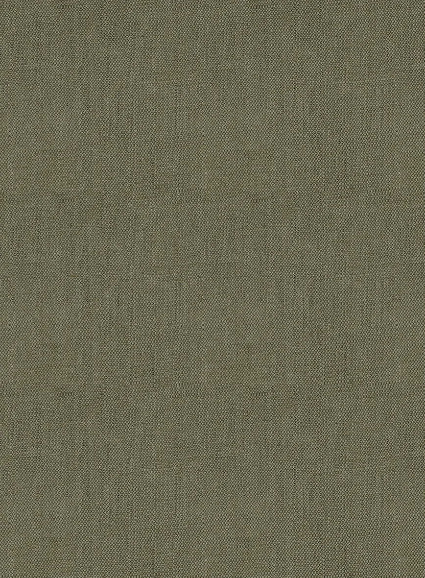 Italian French Green Linen Pants