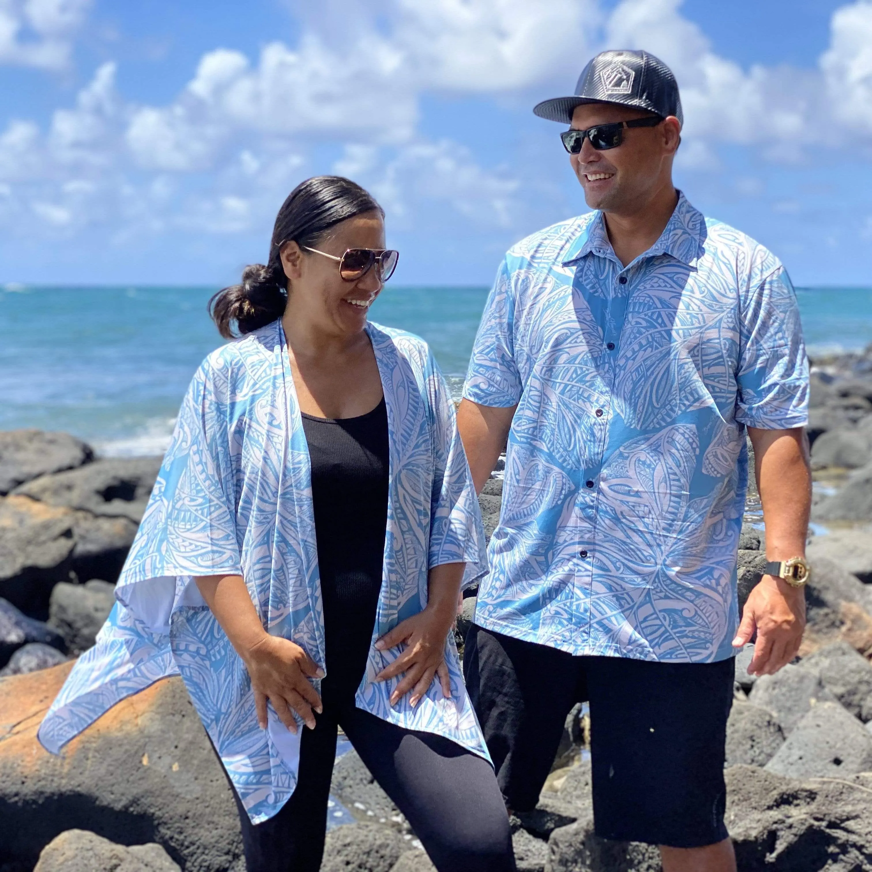 KALO ALOHA SHIRT SEAFOAM