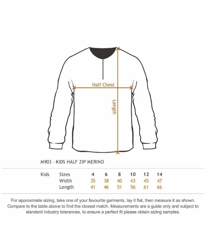 Kids 1/2 Zip Alpine Merino Pullover