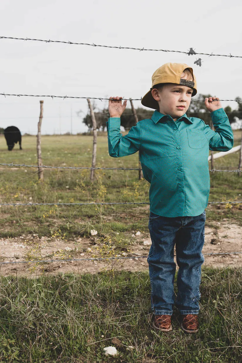 Kingman Turquoise Button-Up Shirt by 2Fly