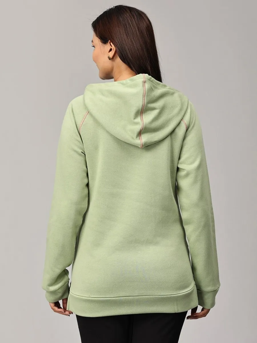 Leaf Me Be Maternity and Nursing Hoodie Sweatshirt