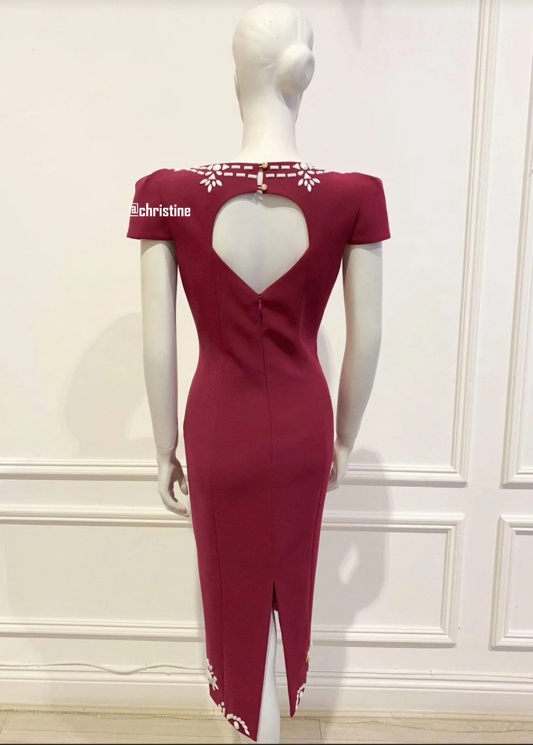 Linda dress in darker Red