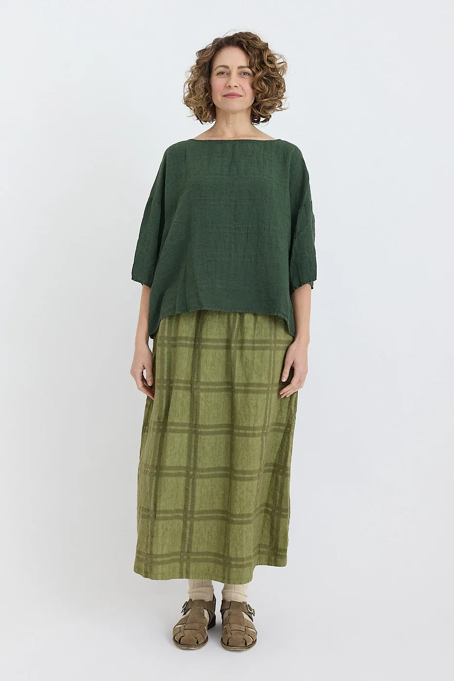 Manuelle Guibal - Fifi Check A-Line Skirt