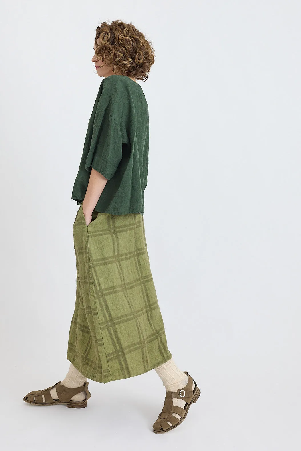 Manuelle Guibal - Fifi Check A-Line Skirt
