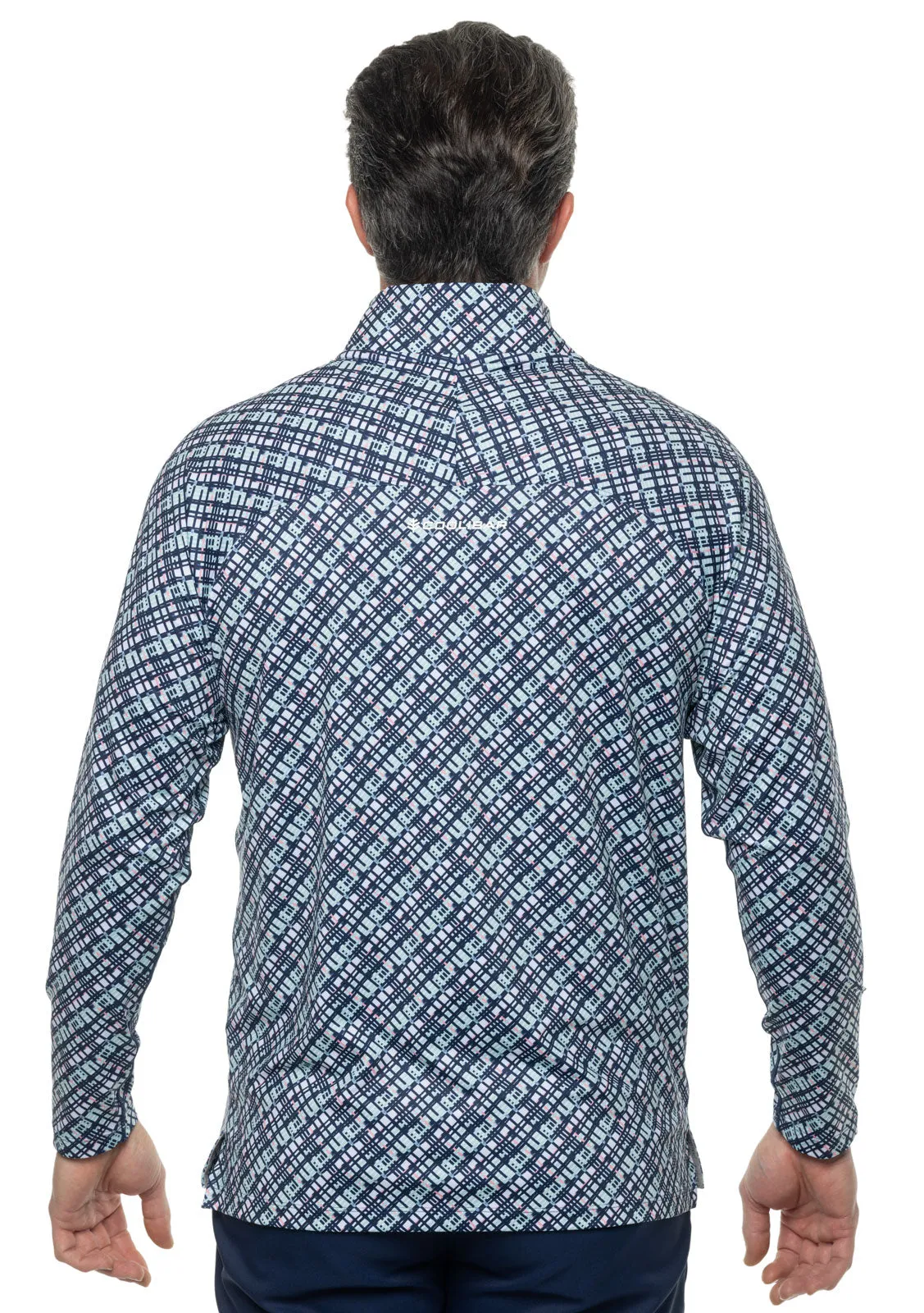 Men's Fairway Golf Pullover  |  Navy Gulf Stream Stripe