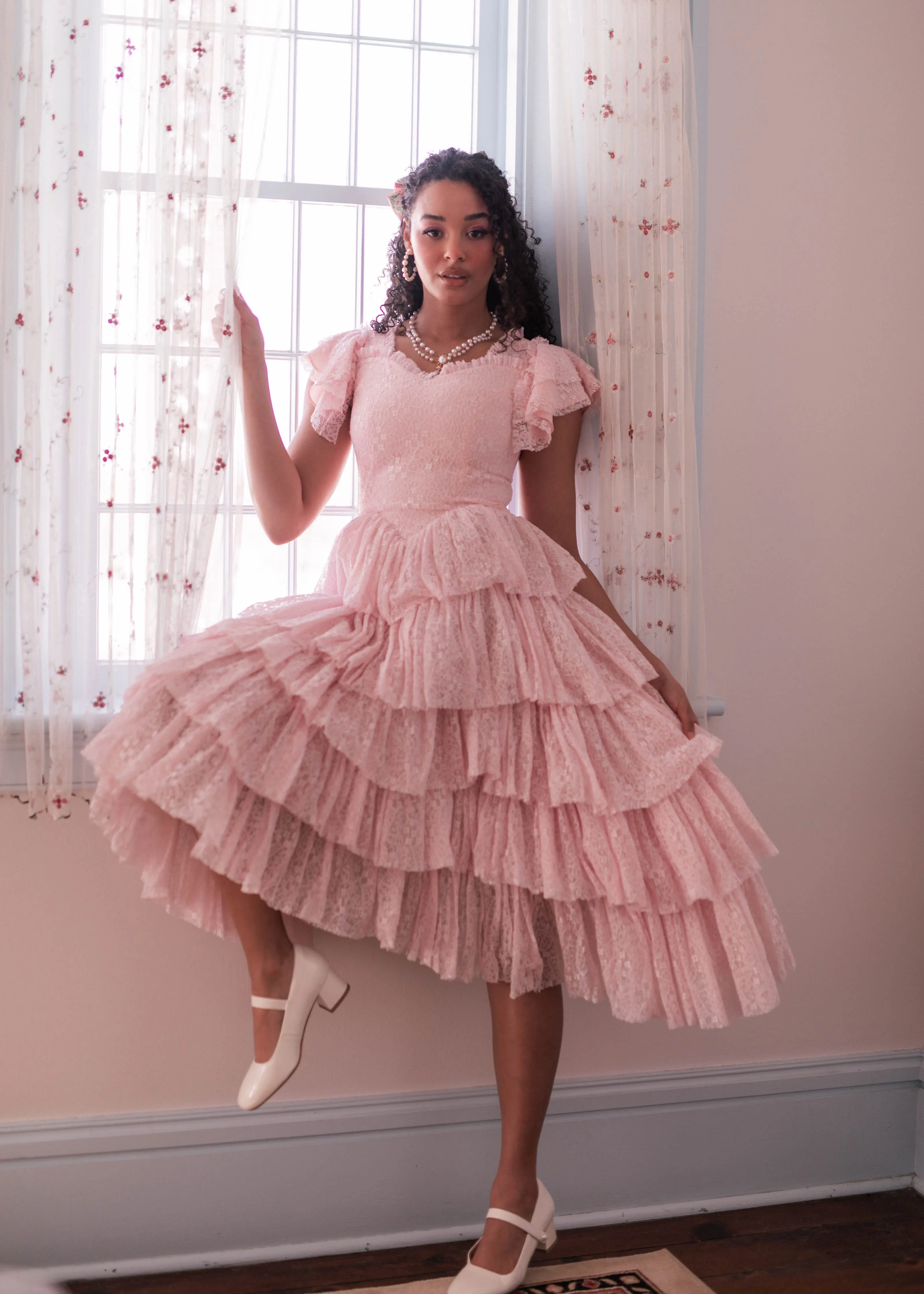 Mia Dress - Pink   Blue