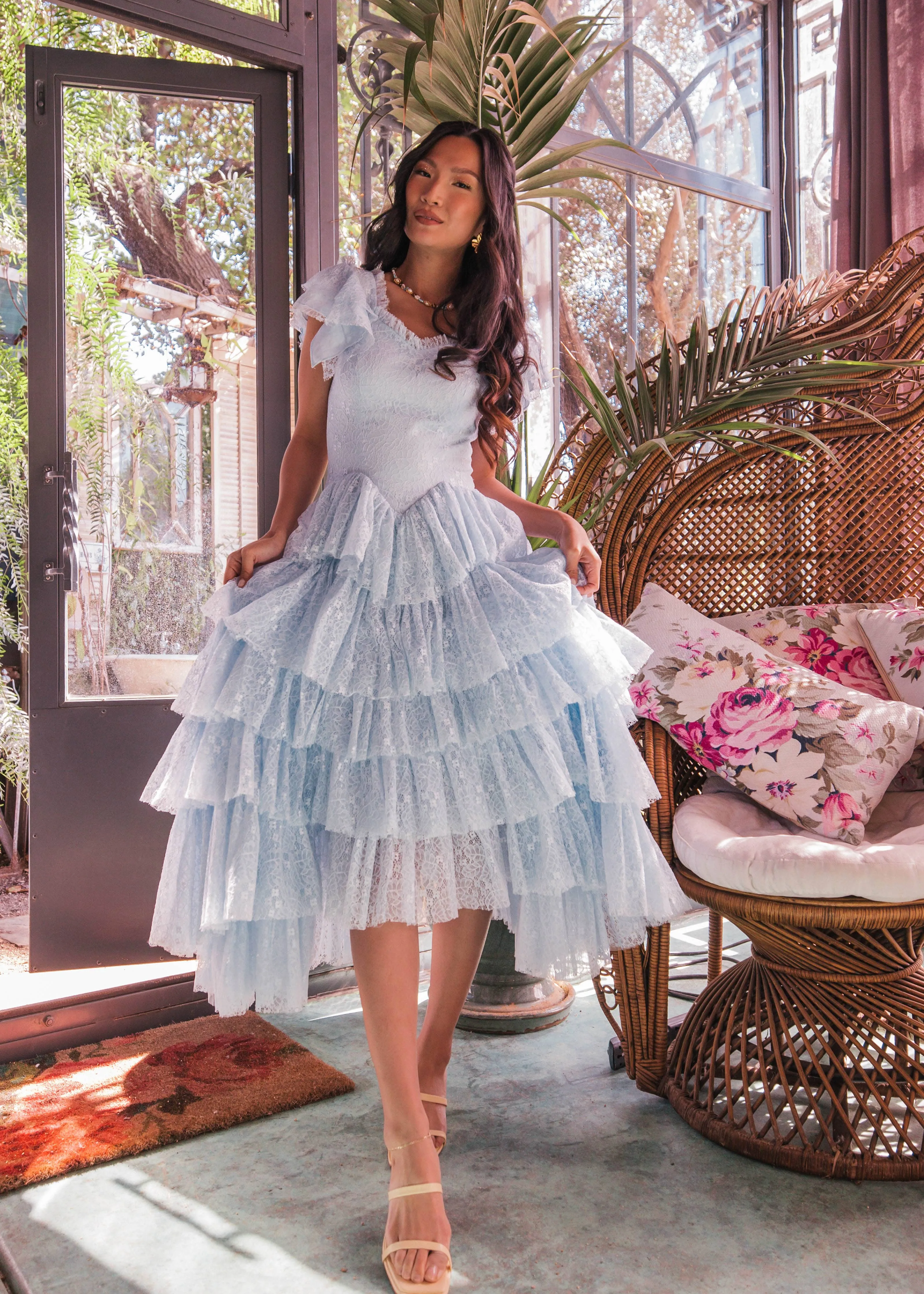 Mia Dress - Pink   Blue