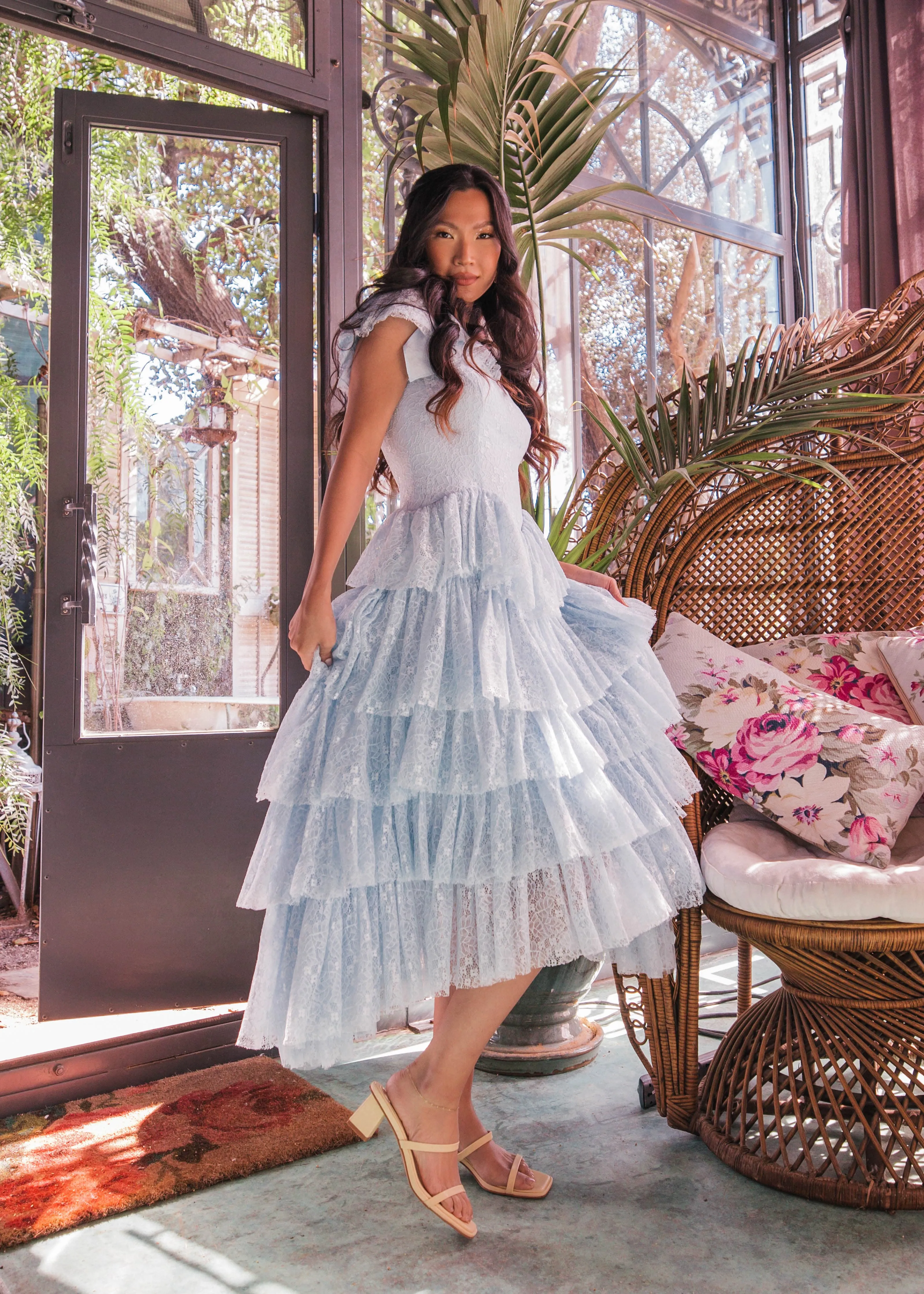 Mia Dress - Pink   Blue