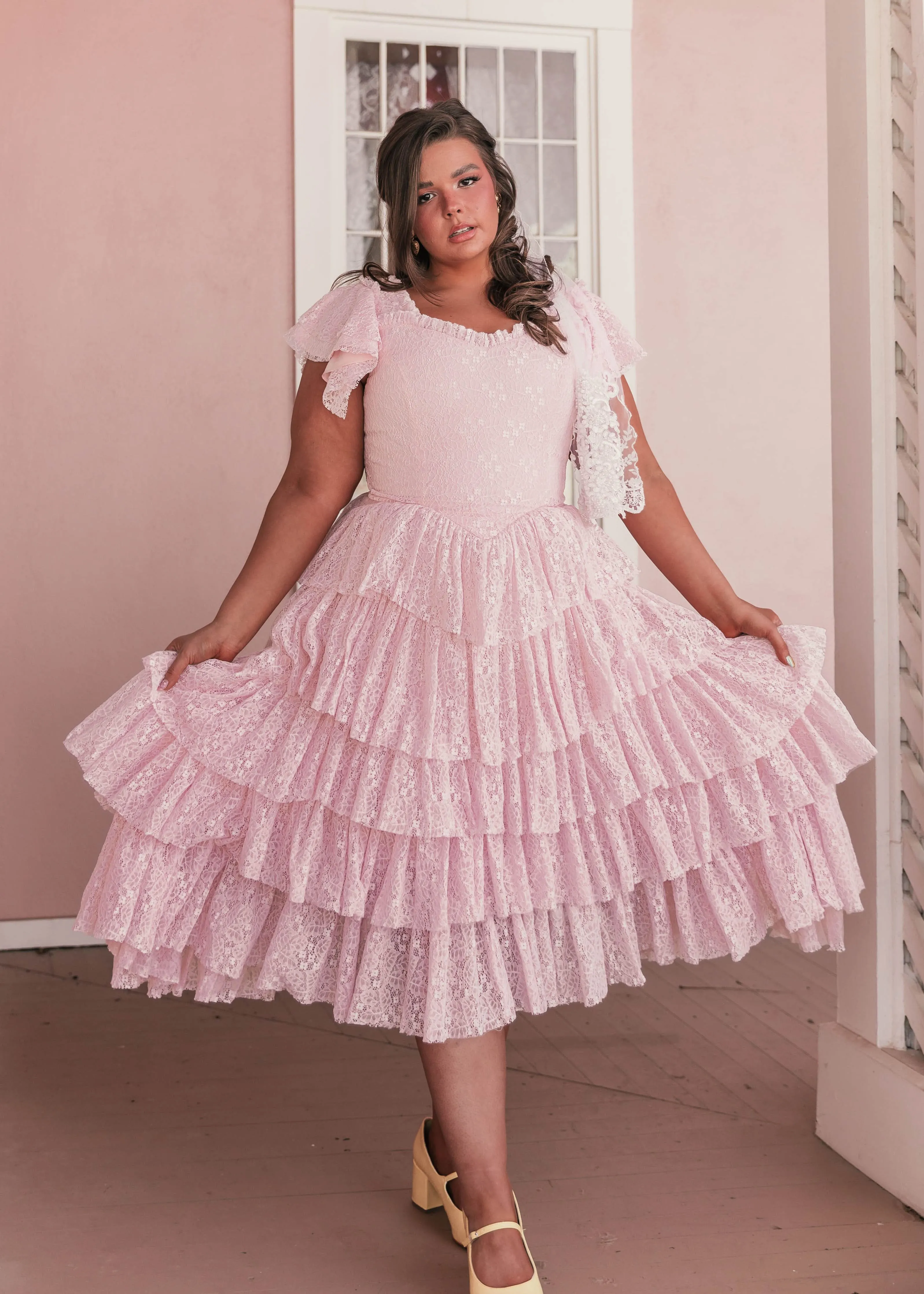 Mia Dress - Pink   Blue