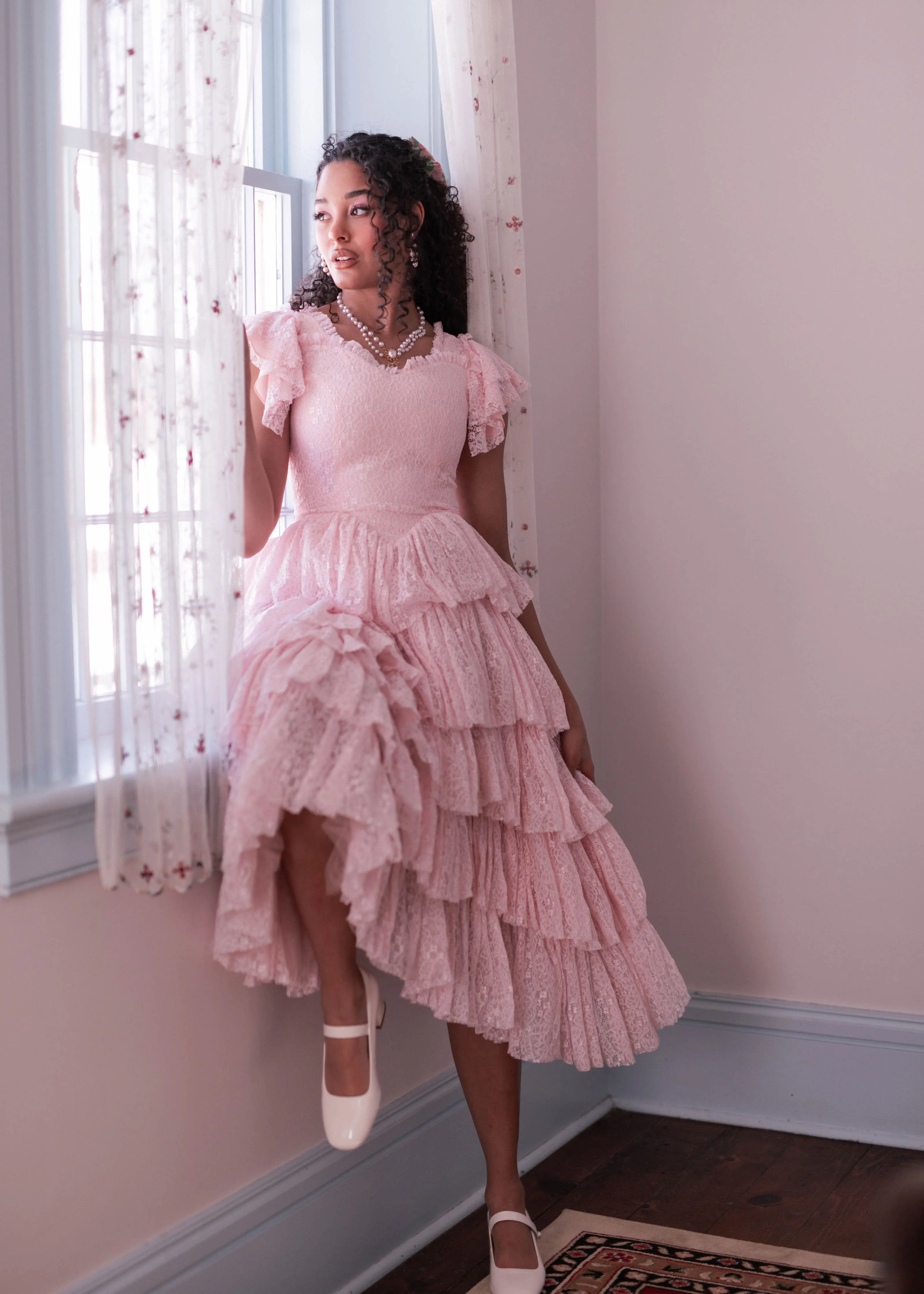 Mia Dress - Pink   Blue
