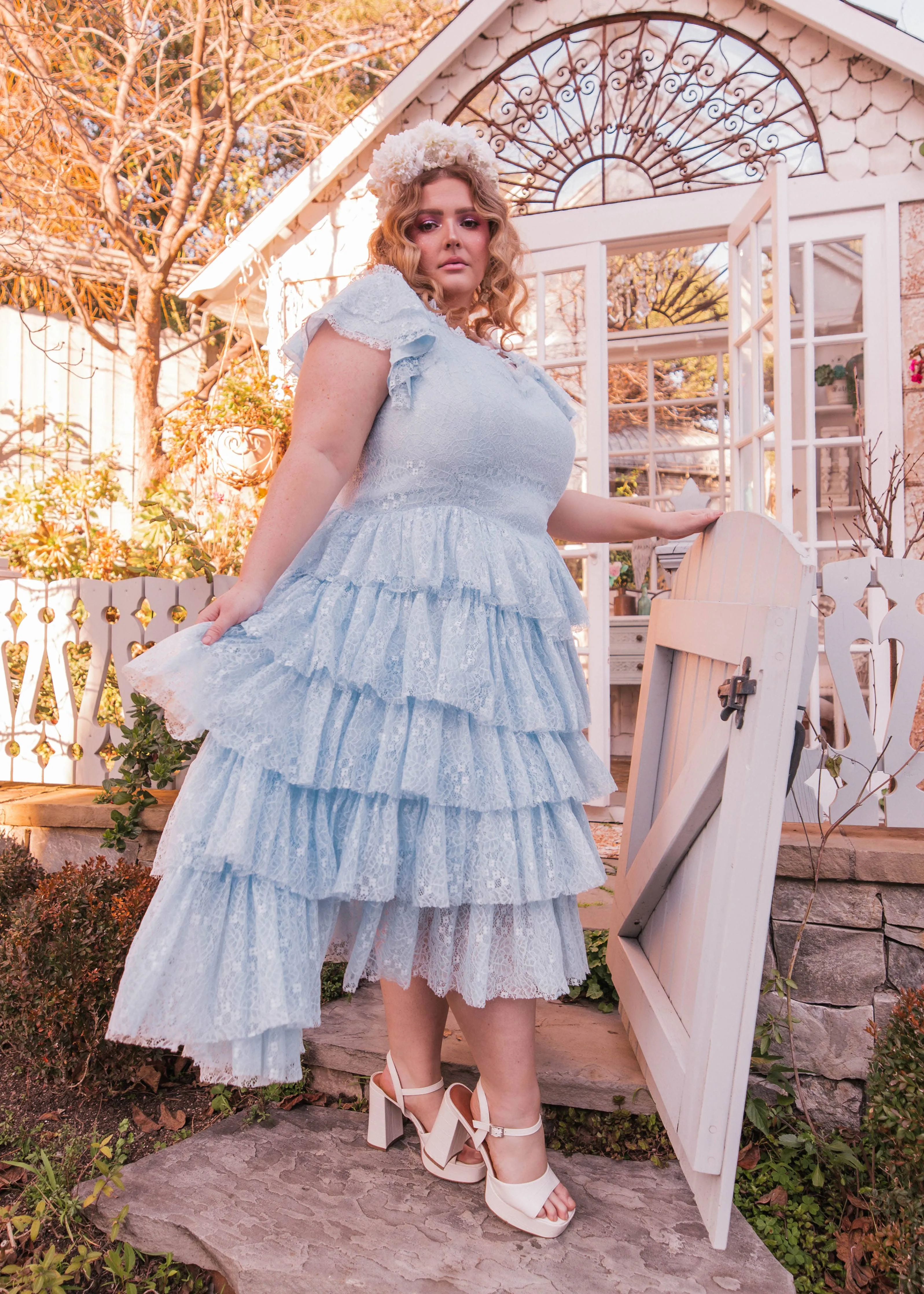 Mia Dress - Pink   Blue