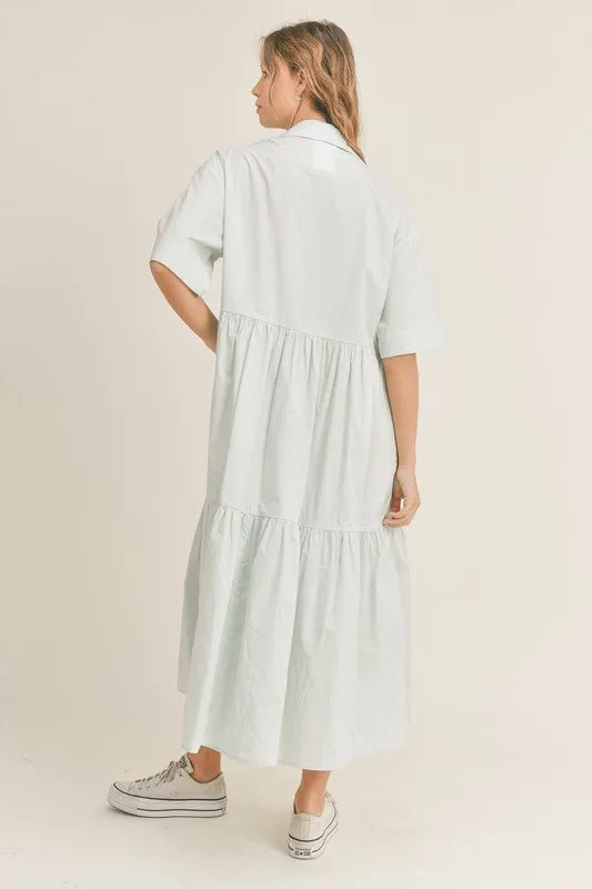 Mint Shirt Dress