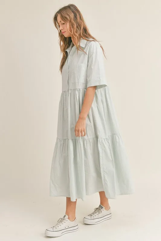 Mint Shirt Dress
